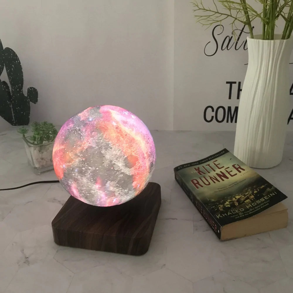 Levitating Galaxy Moon Table Lamp