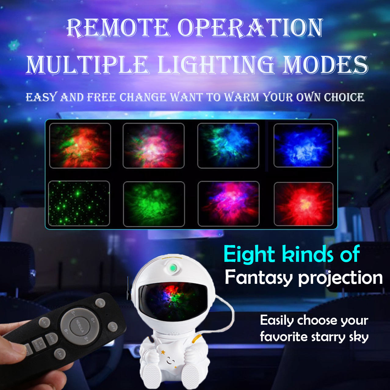 Galaxy Star Projector LED Night Light